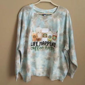 Women's XXL Starbucks Coffee sweatshirt NWT
